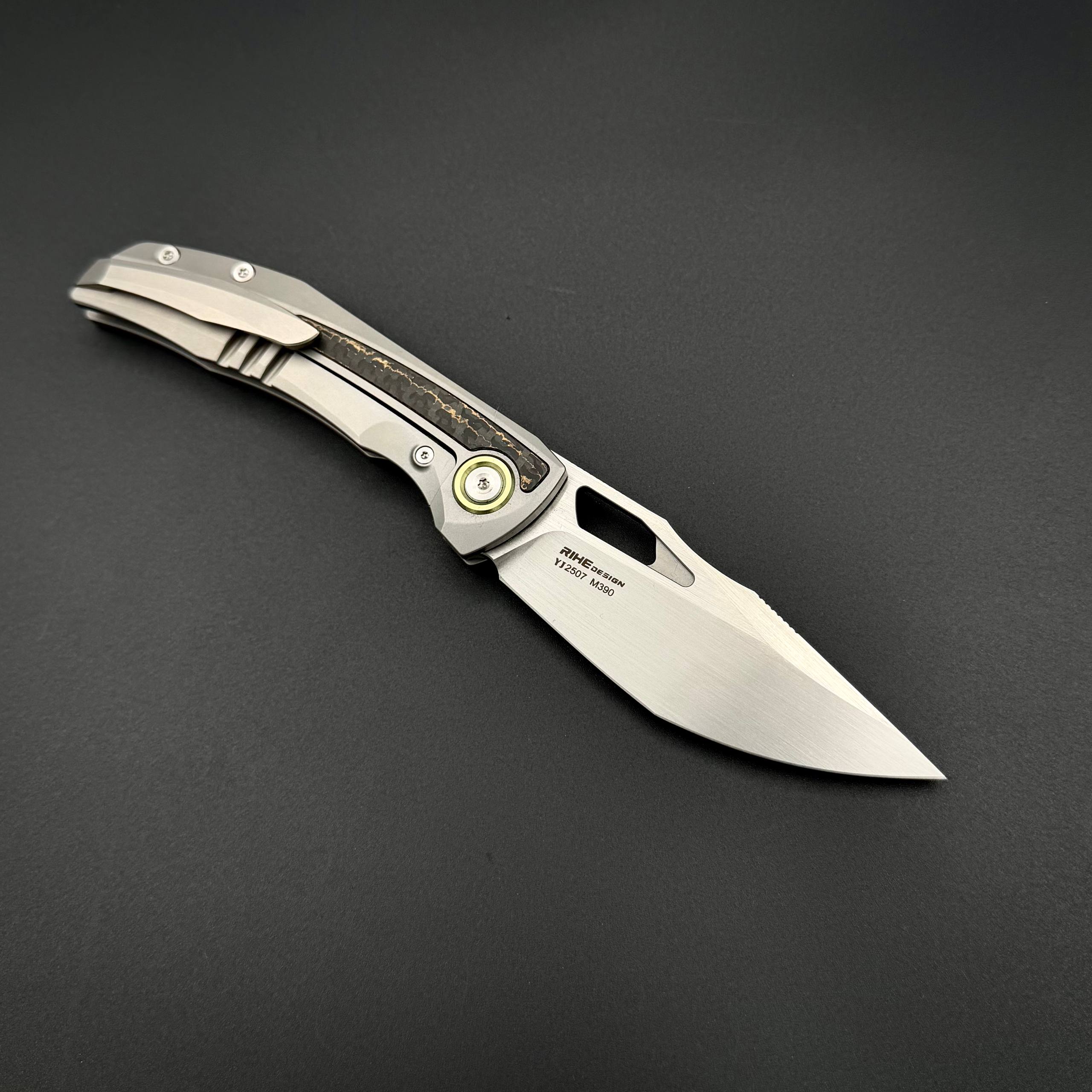 Складной нож Malacca Bohler M390 CRIO Titanium Carbon Fiber Pioneer EDC