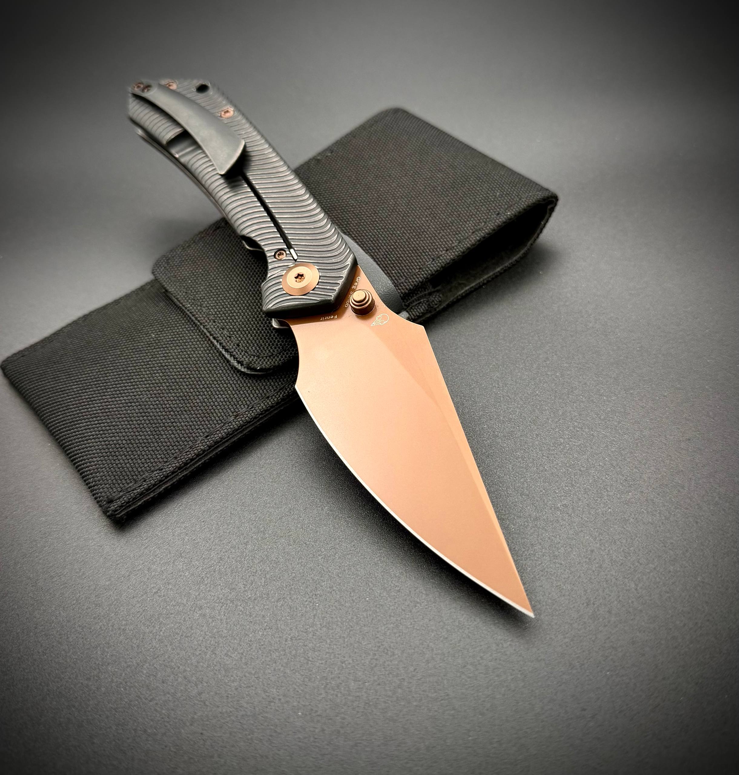 Складной нож Kansept Fenrir s35vn Rose Gold