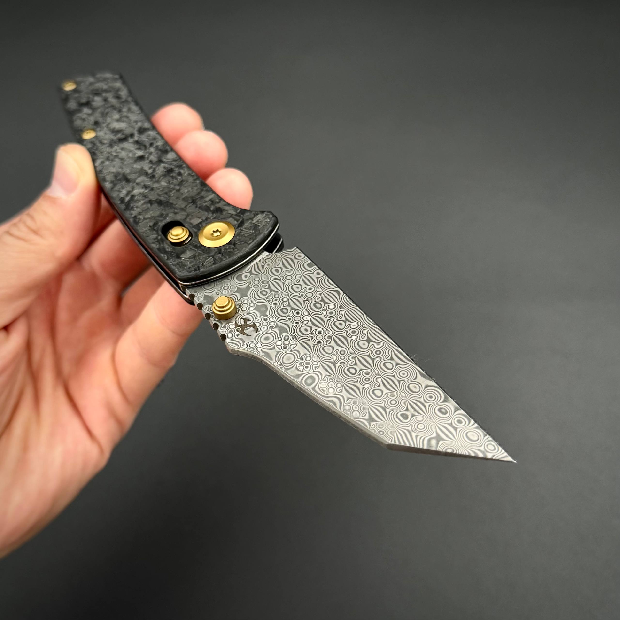 Main Street Kansept Damascus Shred Carbon Fiber