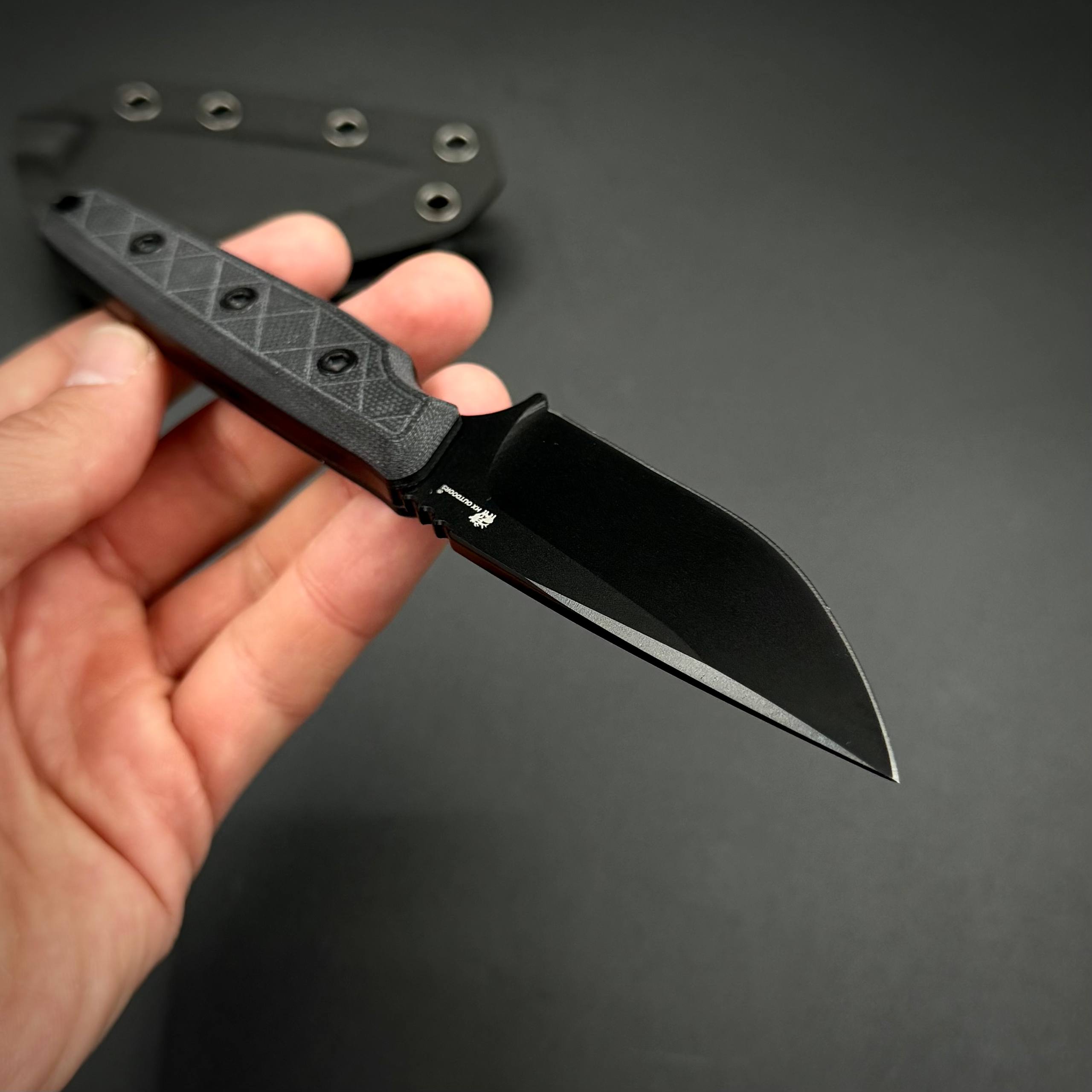 Нож скиннер HX OUTDOORS MAVERICK Sandvik 14C28N G10 Black