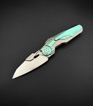 Складной нож интеграл Nexus S125V Green Titanium Alpha Miu