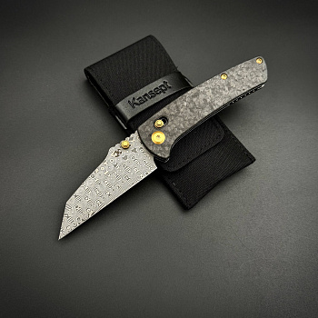 Main Street Kansept Damascus Shred Carbon Fiber