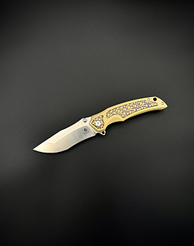 Складной нож Night Ghost Gold Alpha Miu