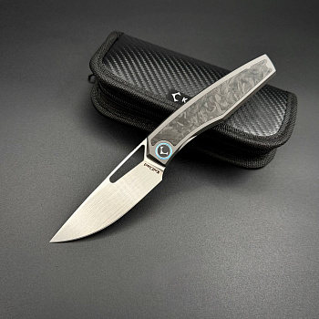 Складной нож Mowell CPM S35VN Black Carbon Fiber Titanium