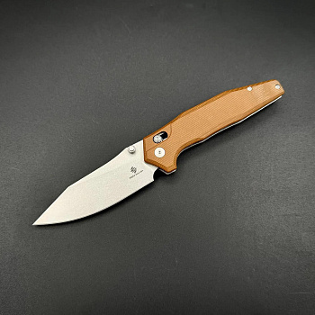 Складной нож AFG Tactical Light Brown g10 Alpha Miu