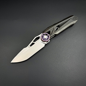 Складной нож Trigger CPM S125V Timascus Gray Titanium Alpha Miu