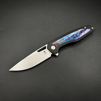 Складной нож Void Black Titanium Drop Point Alpha Miu
