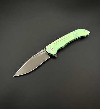Складной нож Abyss CPM S125V Titanium Green Alpha Miu